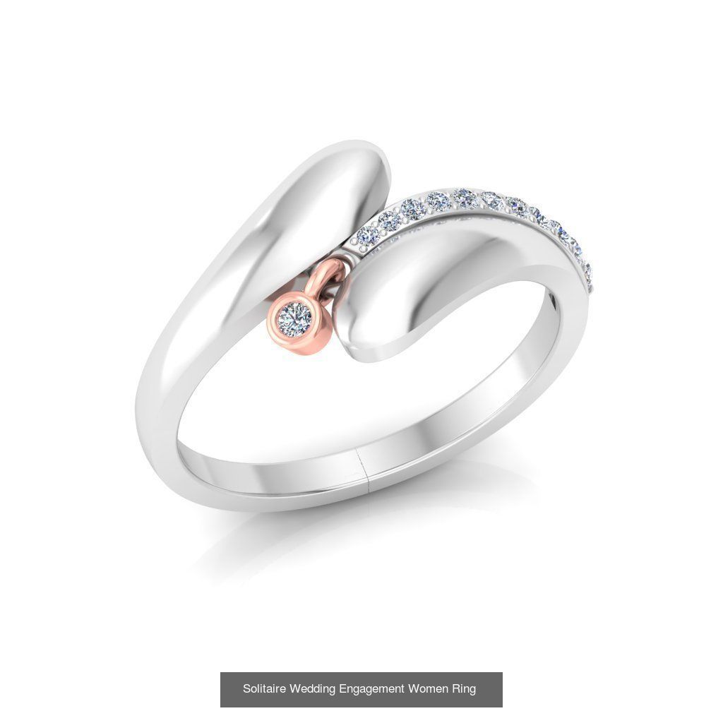 86 Solitaire Wedding Engagement Women Band Rings Collection _36