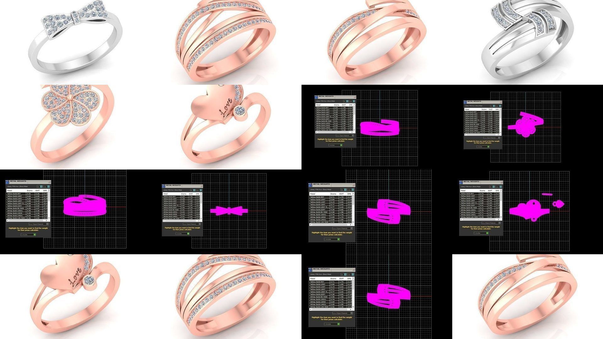 86 Solitaire Wedding Engagement Women Band Rings Collection _9