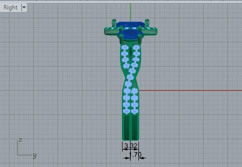 3-stone blue diamond stone ring 3396 3D print model  3D print model_6