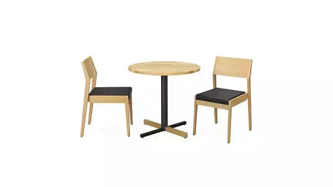 Table Cross and Woodbe Chairs Bejot