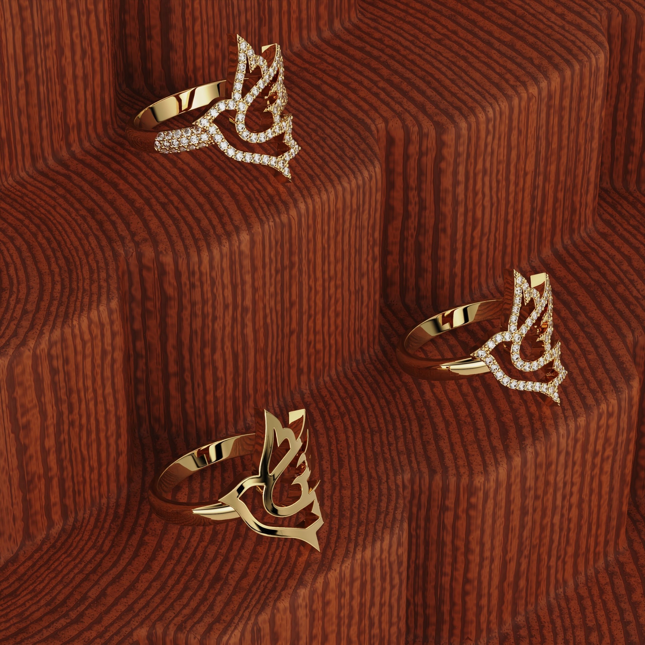 Ring Bird  3D print model_37