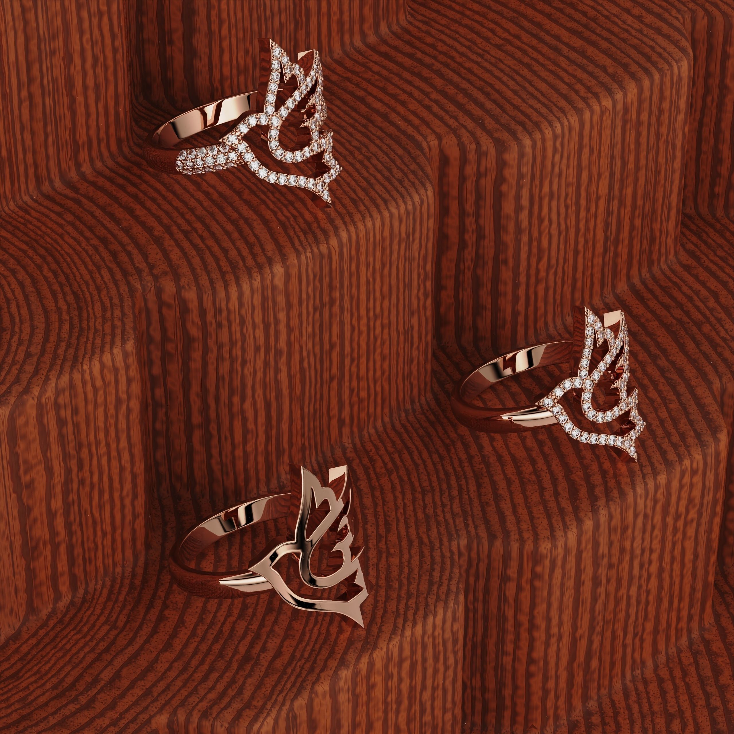 Ring Bird  3D print model_35