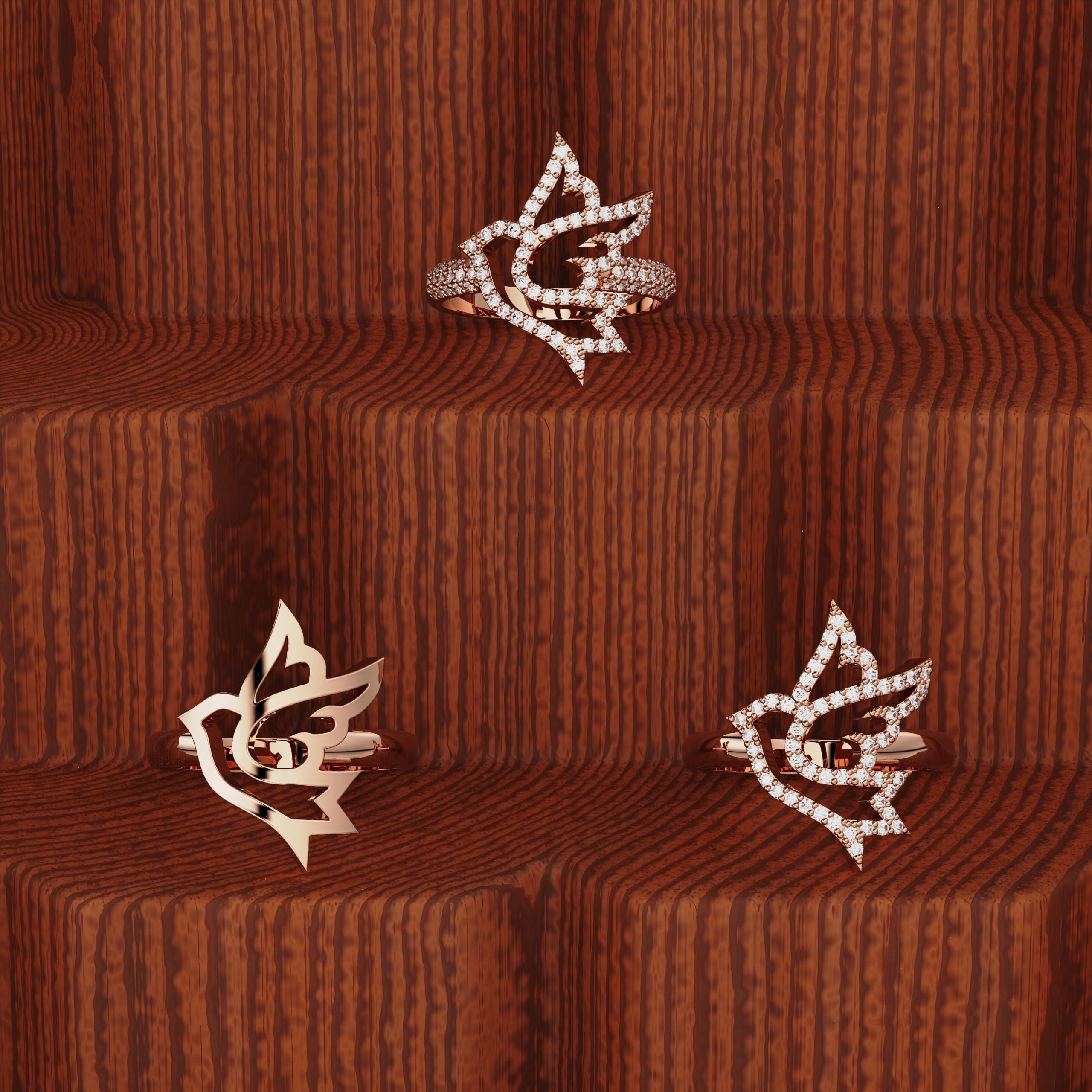 Ring Bird  3D print model_36