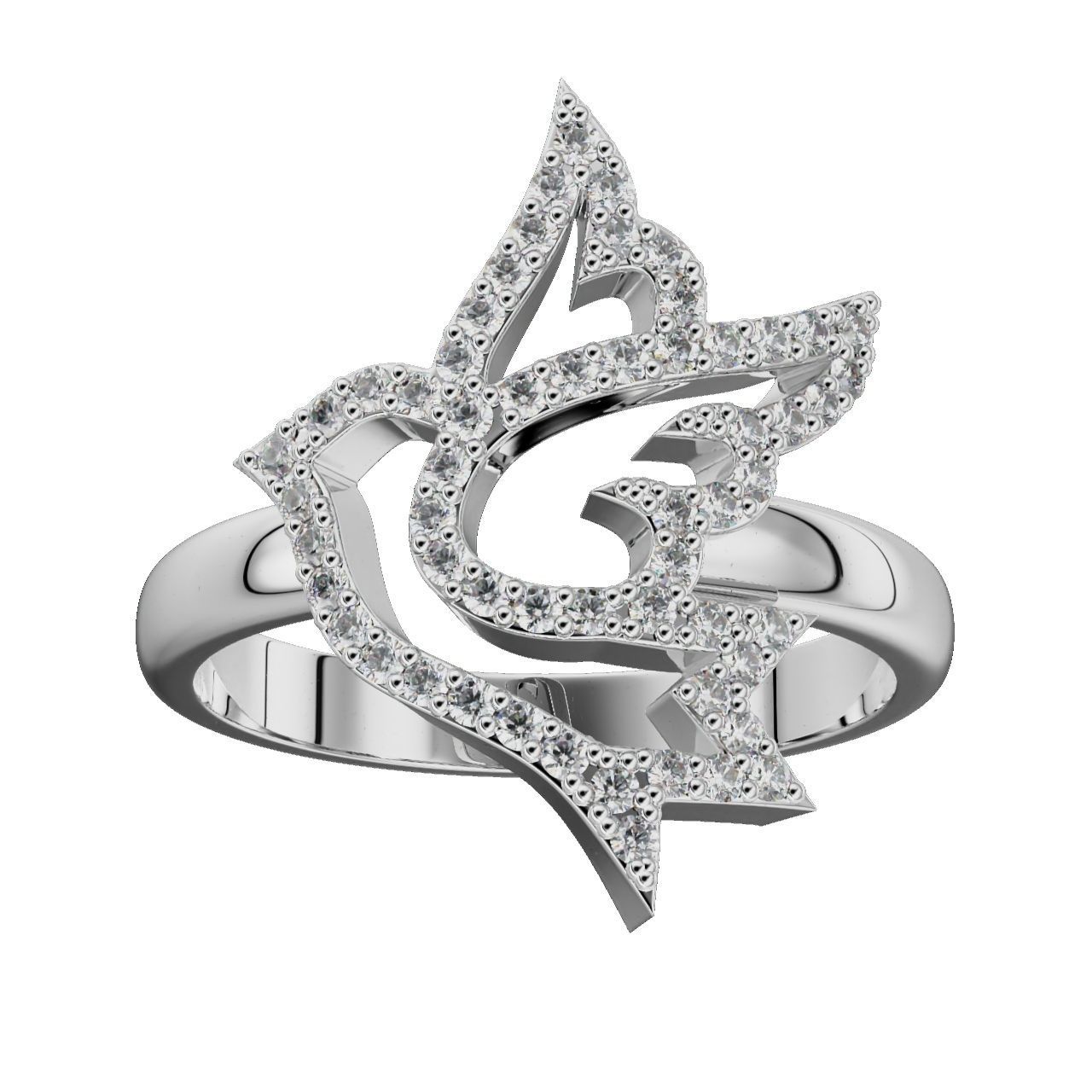 Ring Bird  3D print model_18