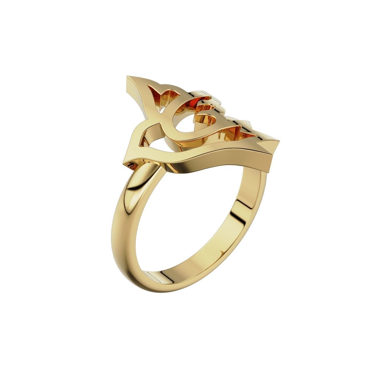 Ring Bird  3D print model_9