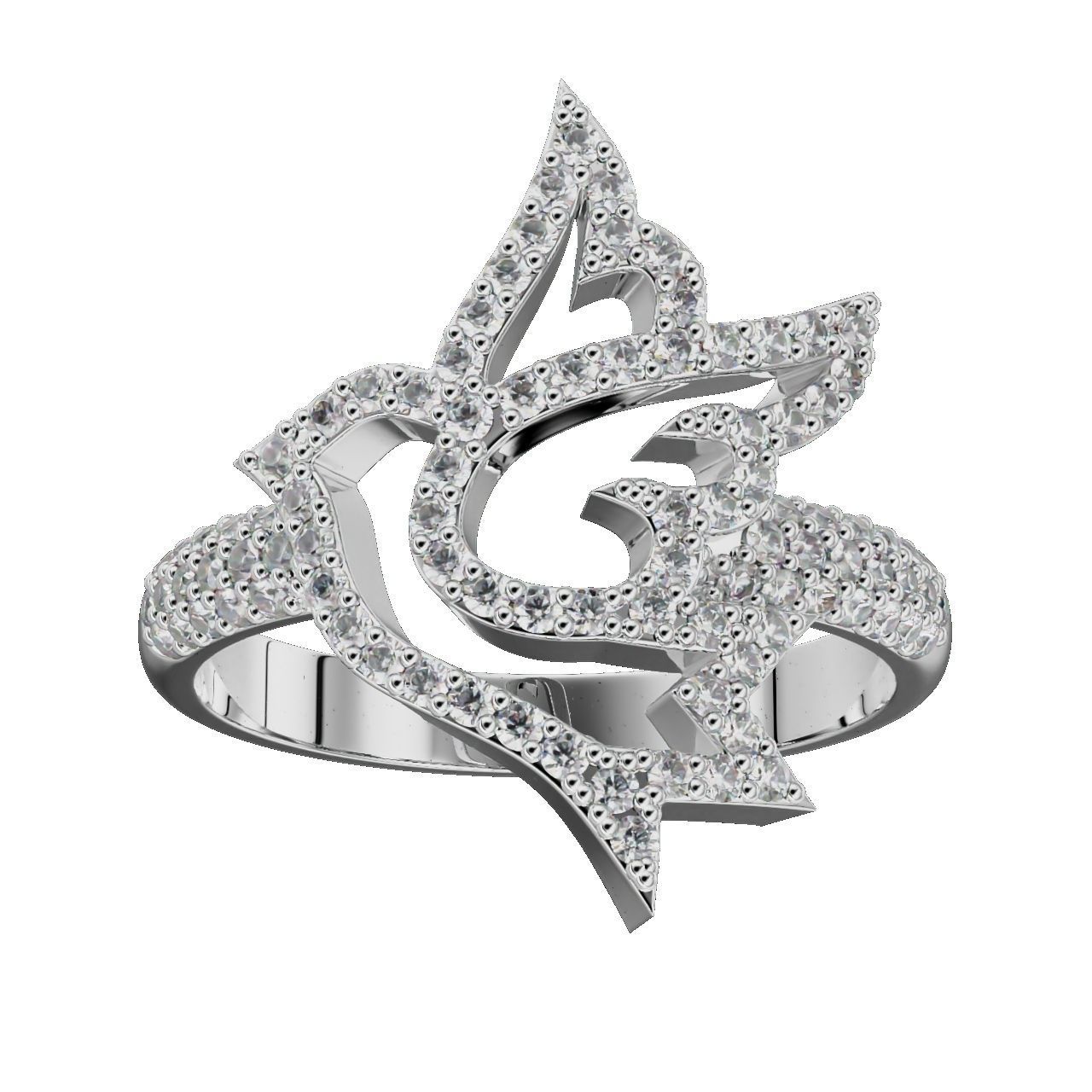 Ring Bird  3D print model_28