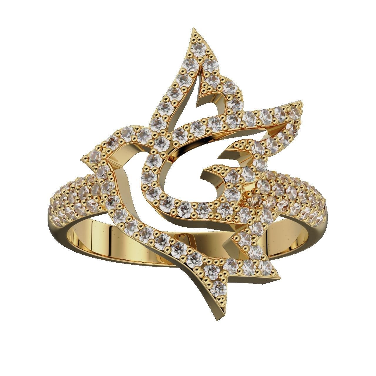 Ring Bird  3D print model_2