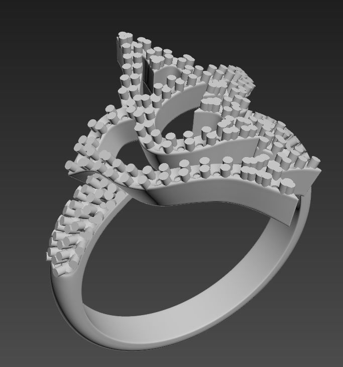 Ring Bird  3D print model_15