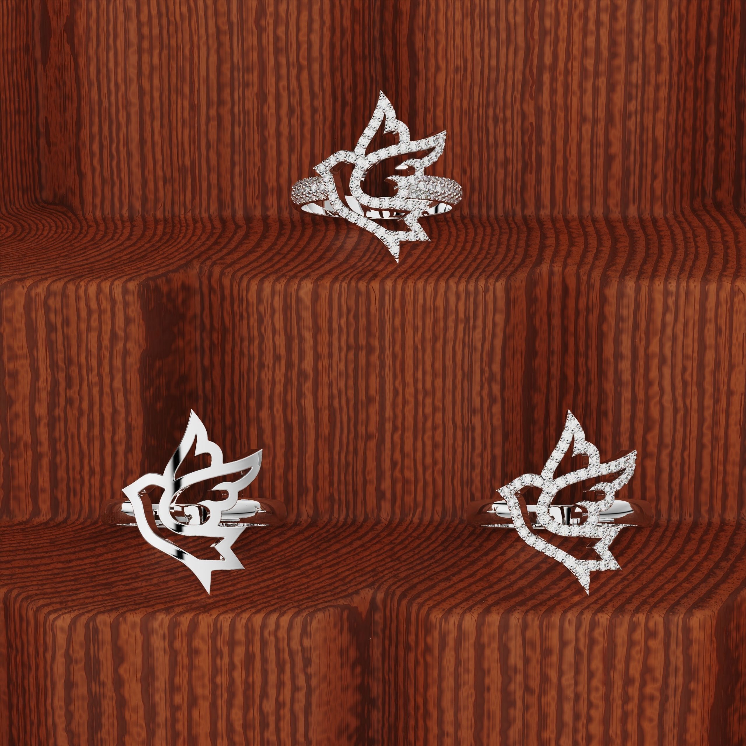 Ring Bird  3D print model_34