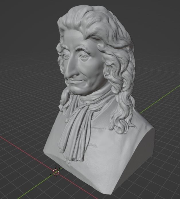 Jean de La Fontaine 3D print model_7