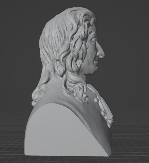 Jean de La Fontaine 3D print model_2