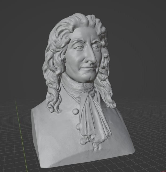 Jean de La Fontaine 3D print model_4