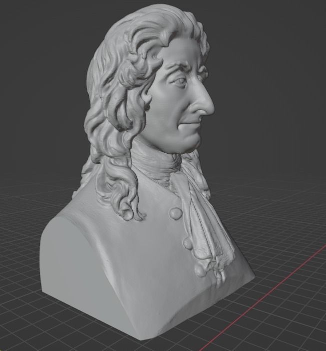 Jean de La Fontaine 3D print model_3