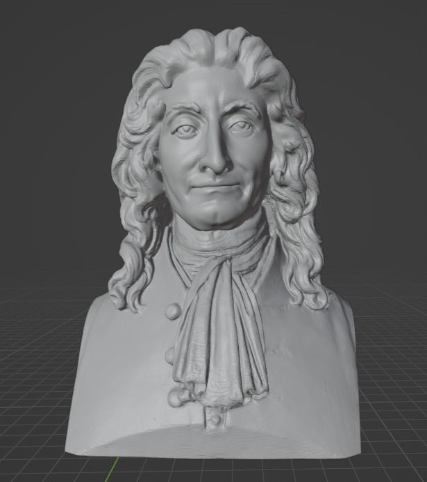 Jean de La Fontaine 3D print model_1