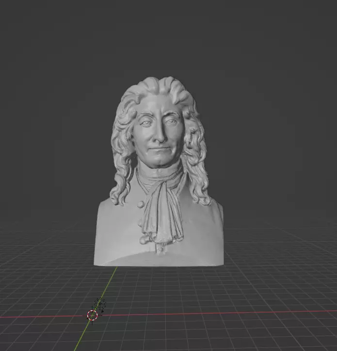 Jean de La Fontaine 3D print model_0