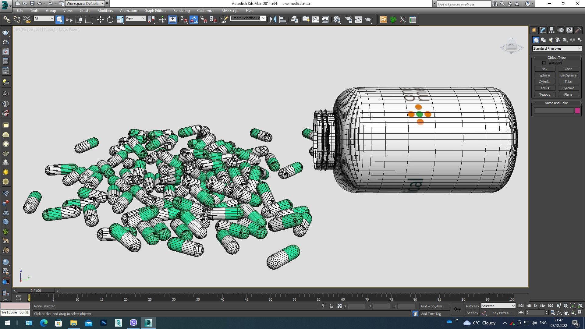 medical   capsules 3D model_7