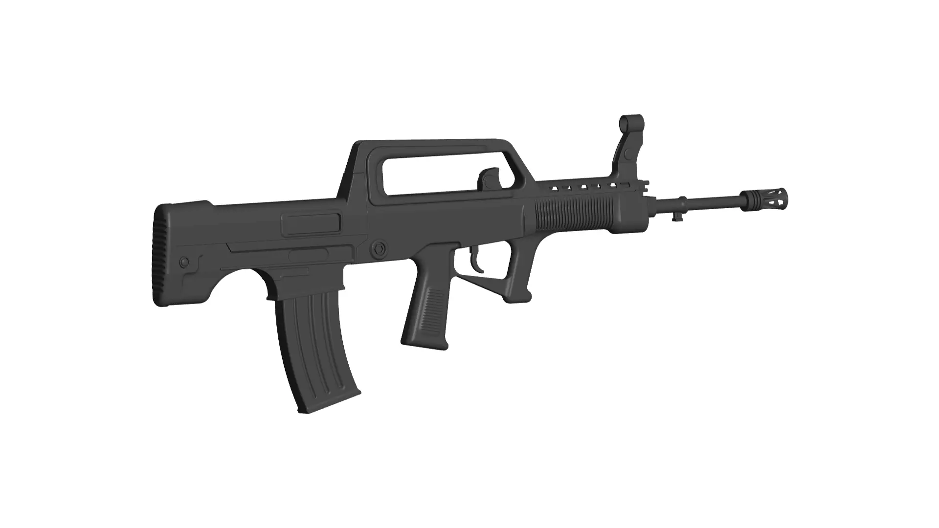  97B short assault rifle 3D model_0