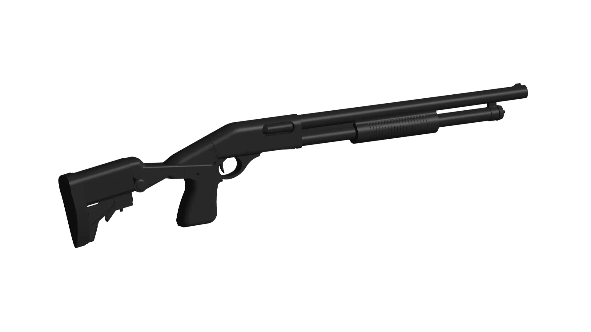 Remington 870 shotgun 3D model_0