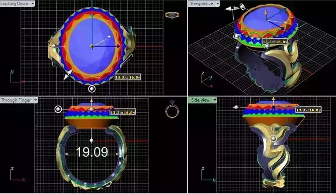 Ali Name Ring for gents 