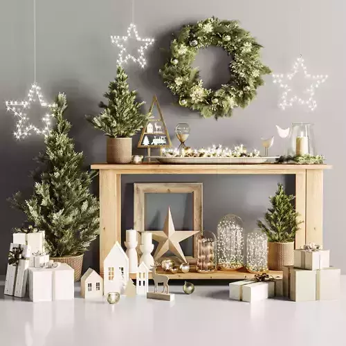 Christmas Decoration Set 3D model