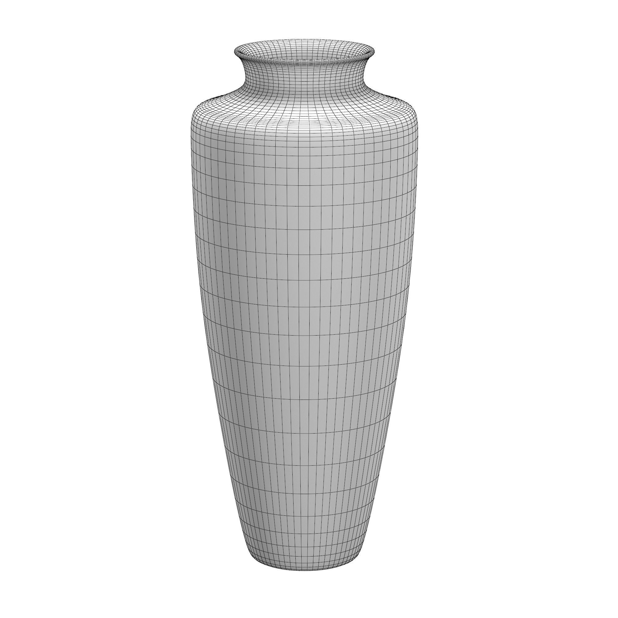 Extra Large Glazed Black Tall Jar 3D model_5