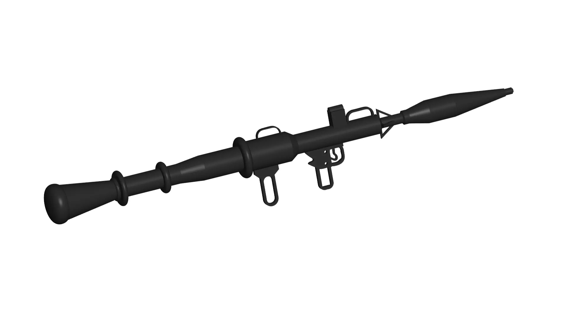 RPG 7 propelled grenade launcher 3D model_0