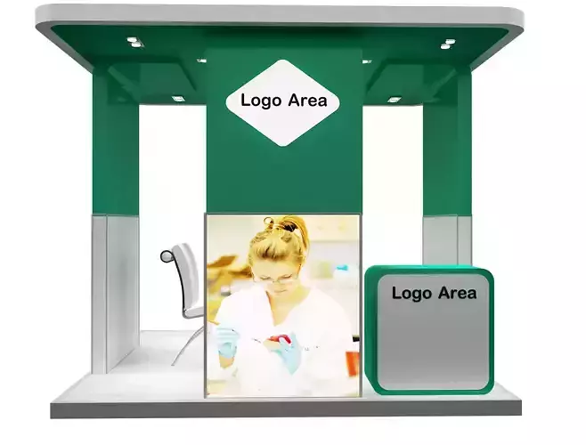 Booth Exhibition Stand a113 3D model