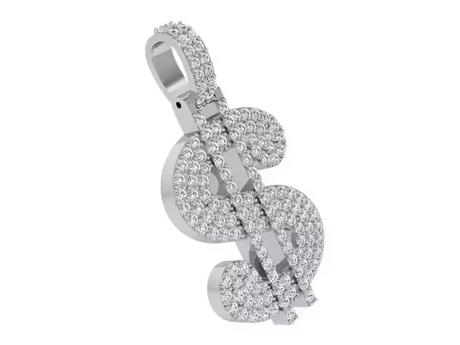 Dollar pendant 3409 3D print model 