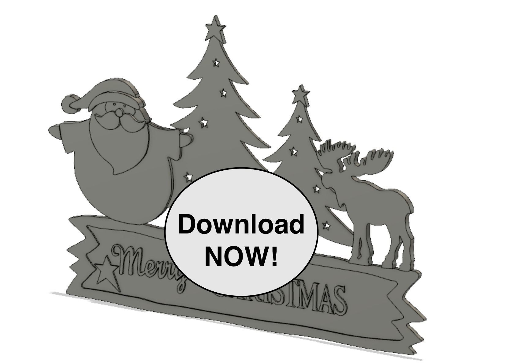 Merry Christmas Home Decoration 3D print model_3