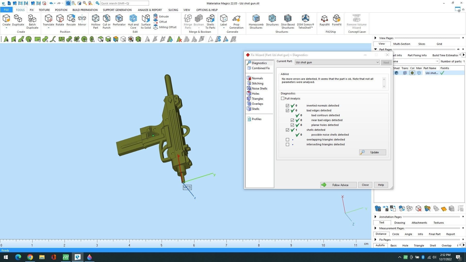 Uzi pendant 3D print model_4
