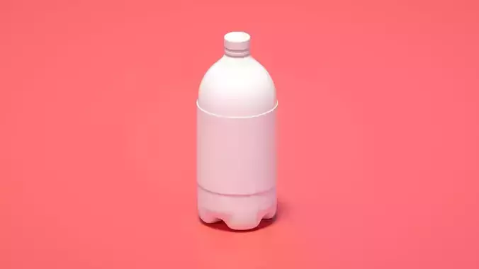 Coke bottle  big bottle  milk bottle C4D model