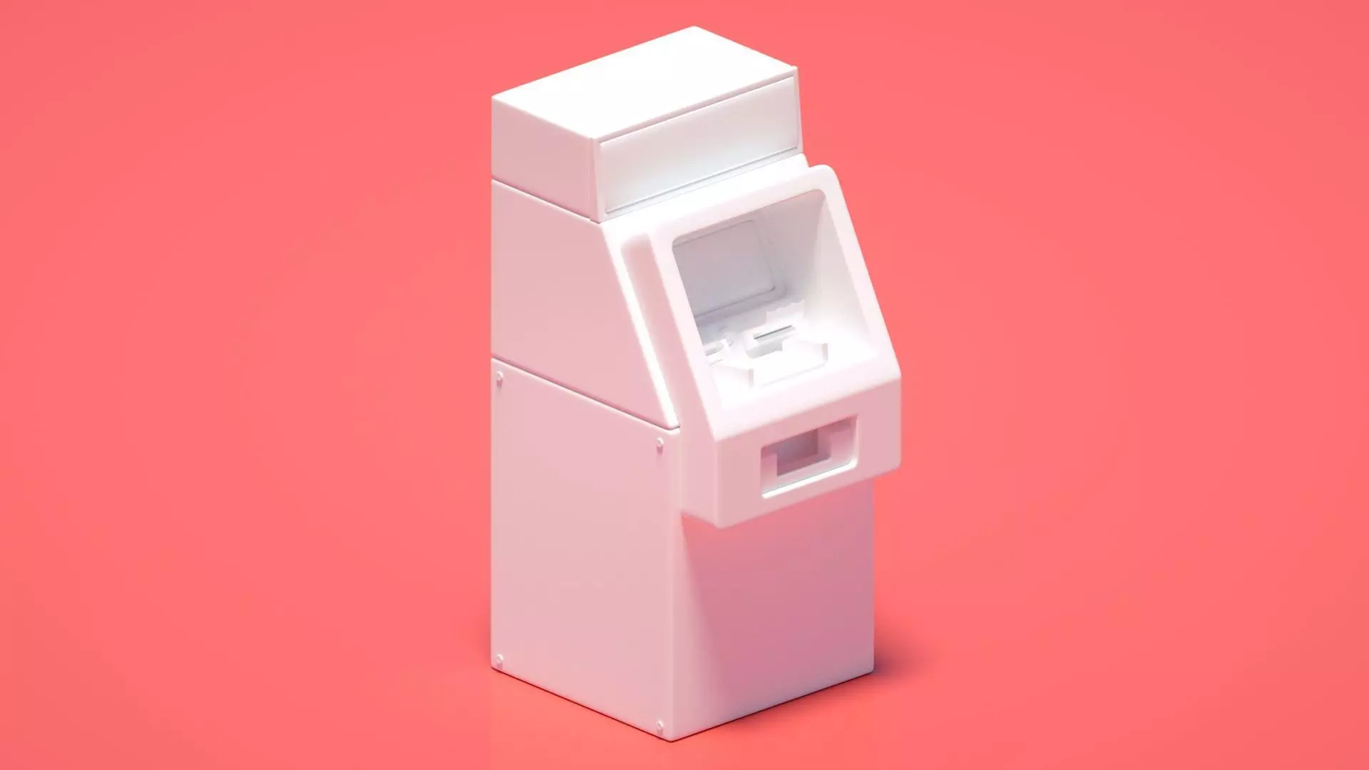 ATM bank machine cash machine  3D model_0