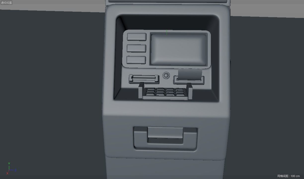 ATM bank machine cash machine  3D model_5