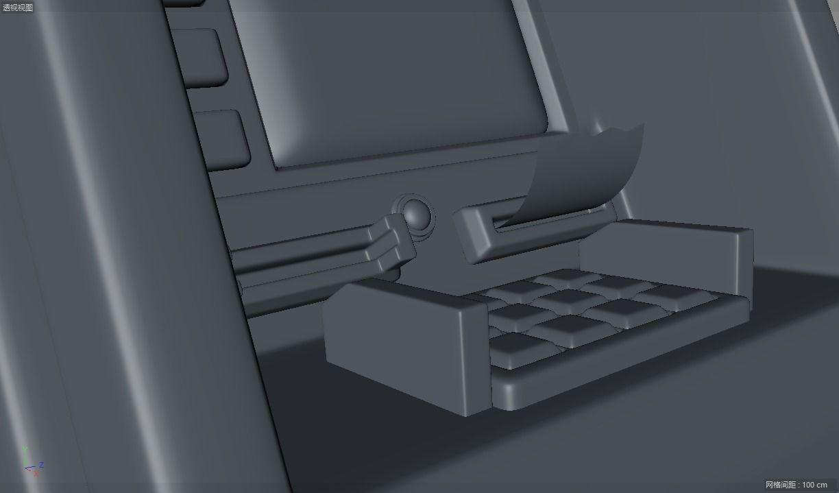 ATM bank machine cash machine  3D model_6