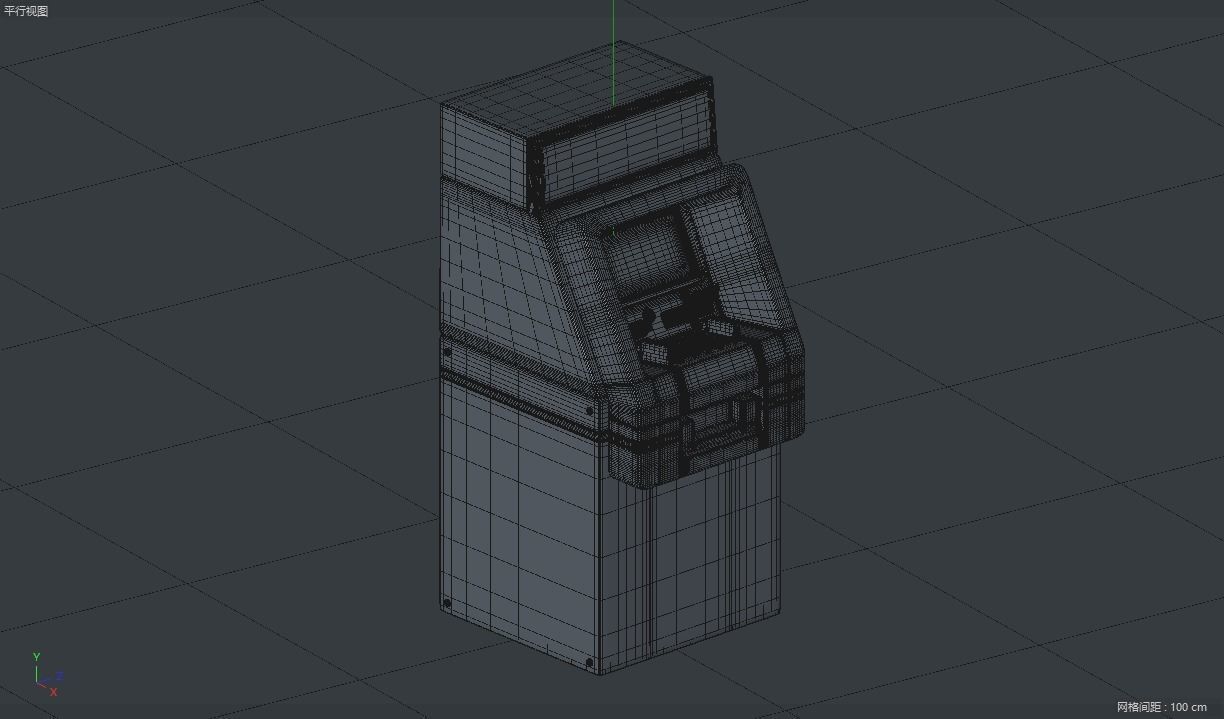 ATM bank machine cash machine  3D model_1