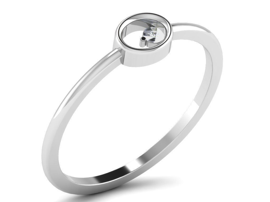 Engagement ring  55 light weight 3dm cad files  part 03 3D print model_5