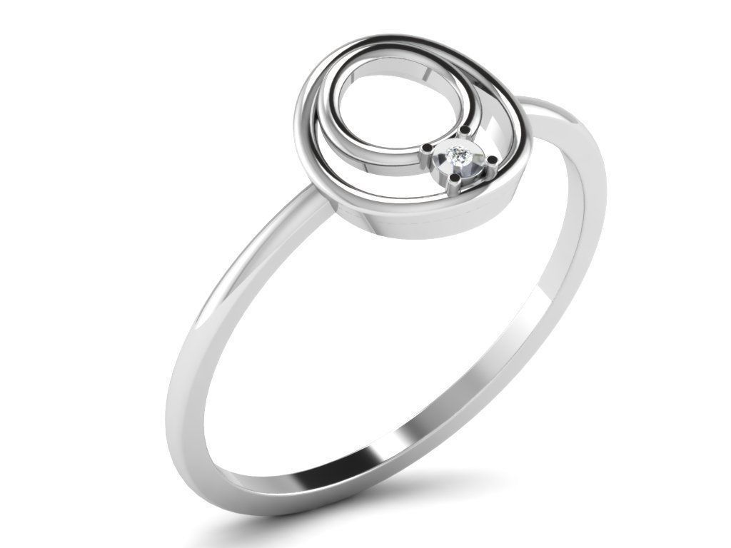 Engagement ring  55 light weight 3dm cad files  part 03 3D print model_7