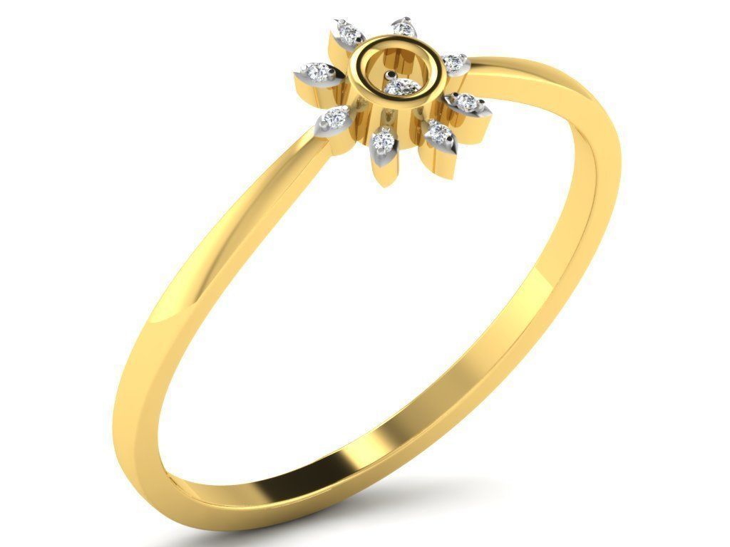 Engagement ring  55 light weight 3dm cad files  part 03 3D print model_39