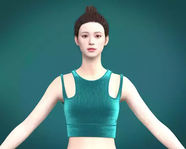 Girls tank top with cut out shoulders in Velvet