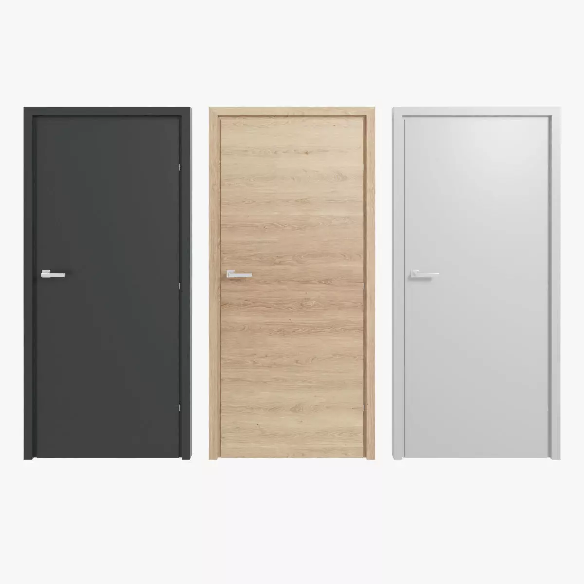 Interior Door 05 3D model_0