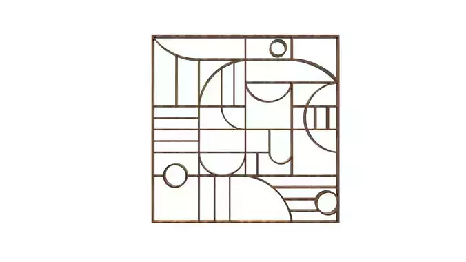 3D Decorative Partition Wood