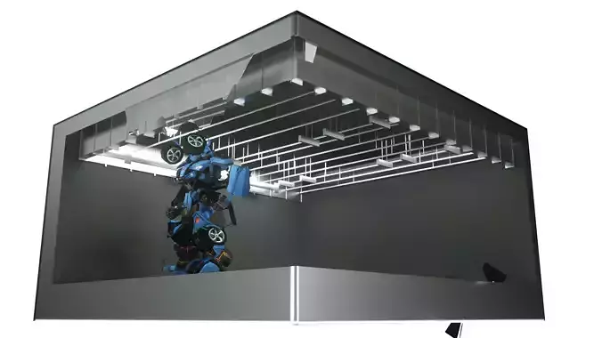Glasses-free 3D autobot transformation effect display C4D model 3D model