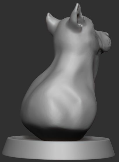 Dog figure 3D model_8