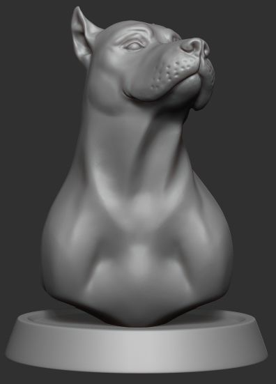 Dog figure 3D model_2