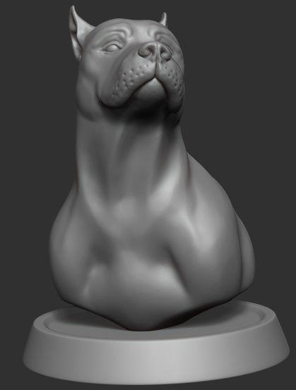 Dog figure 3D model_11