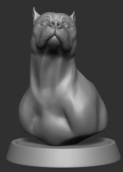 Dog figure 3D model_4
