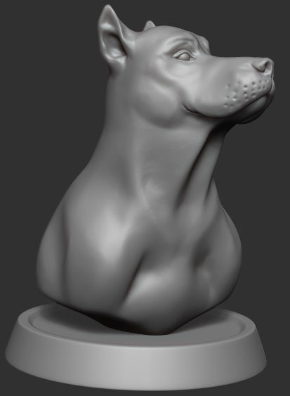 Dog figure 3D model_9