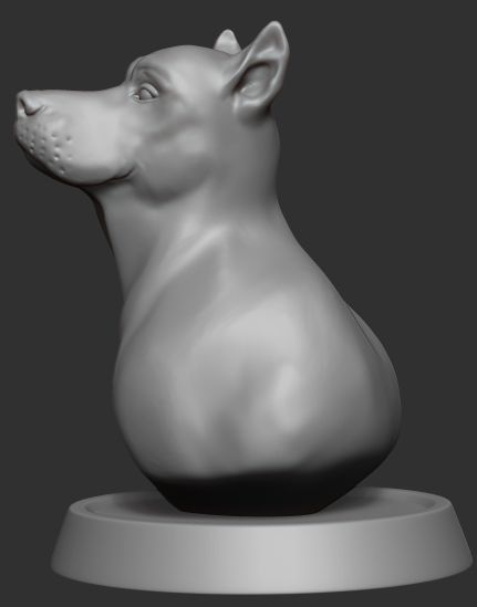 Dog figure 3D model_6