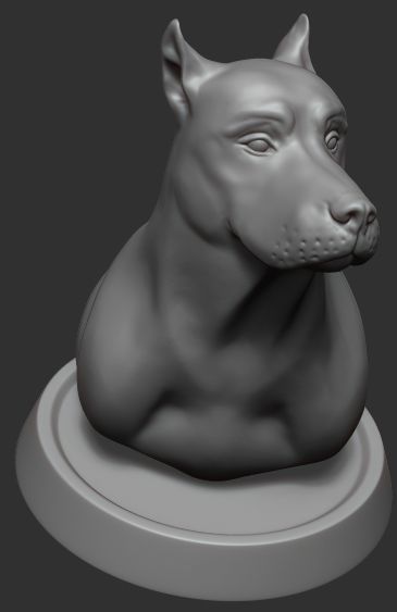Dog figure 3D model_14