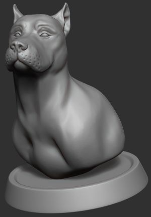 Dog figure 3D model_16
